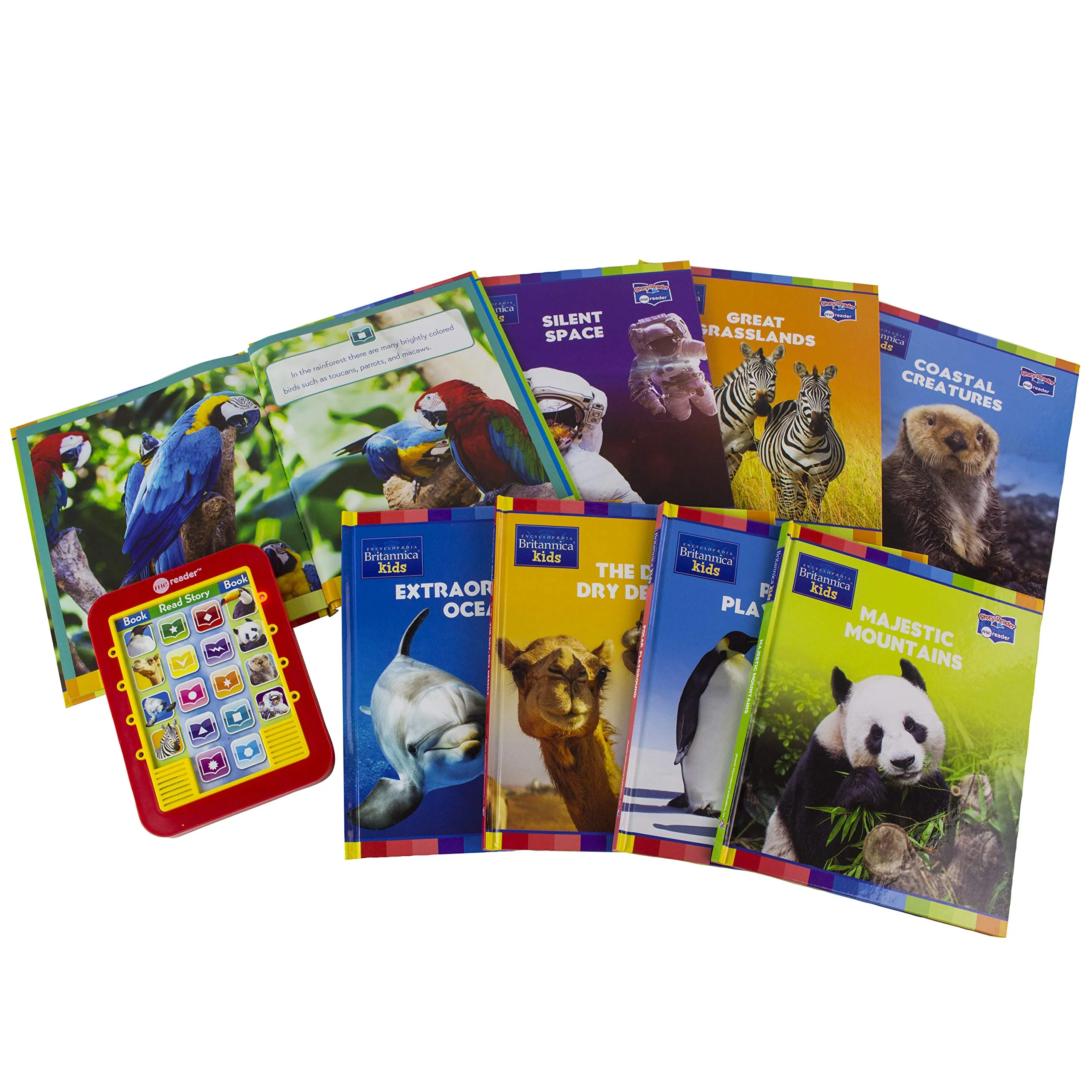 Encyclopedia Britannica Kids  Me Reader Electronic Reader and 8 Sound Book Library  Animals and Space PI Kids,Used - Image 3