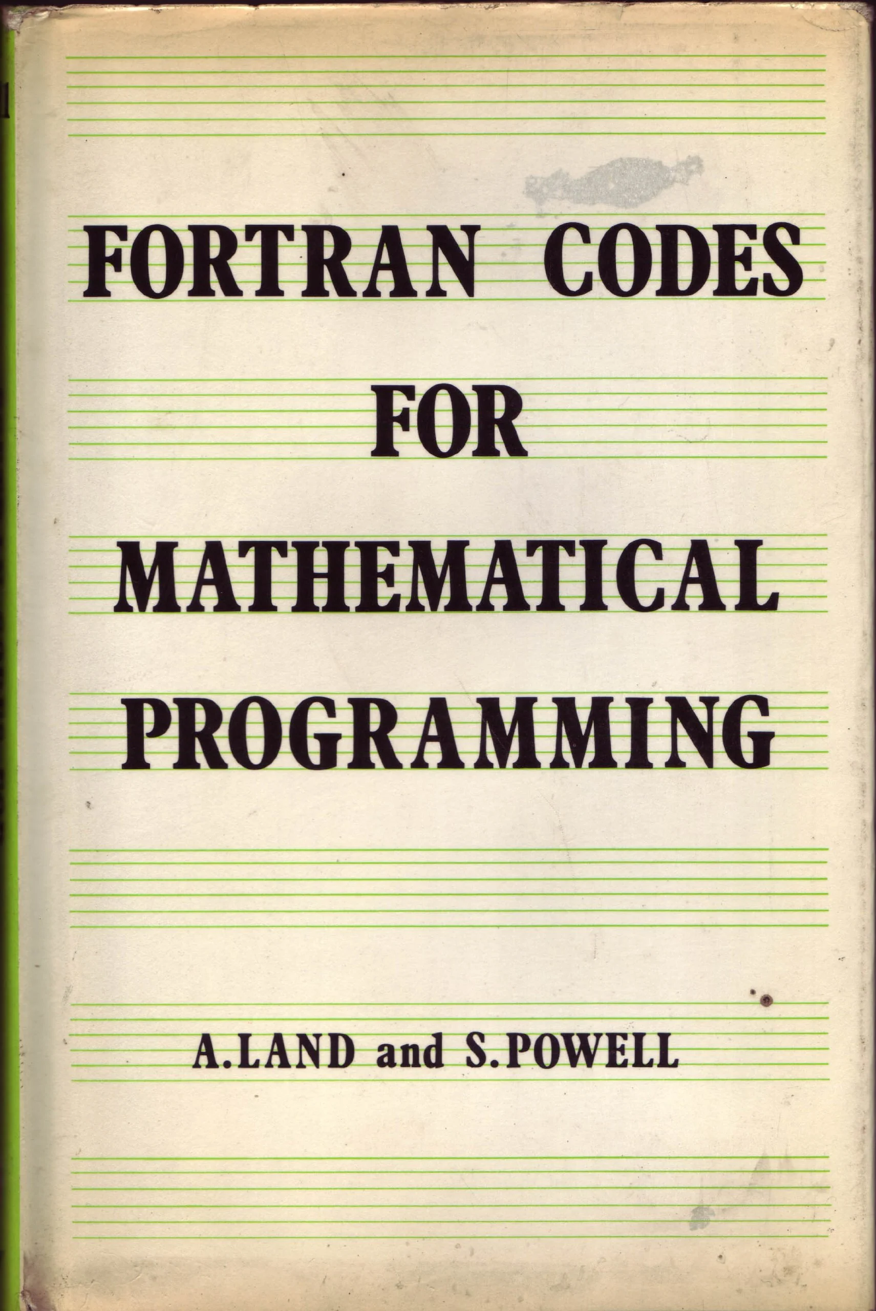 Fortran codes for mathematical programming: linear, quadratic and discrete