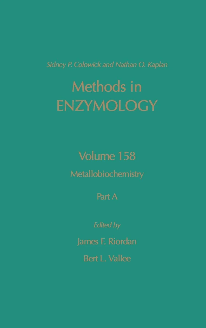 Methods in Enzymology, Volume 158: Metallobiochemistry, Part A