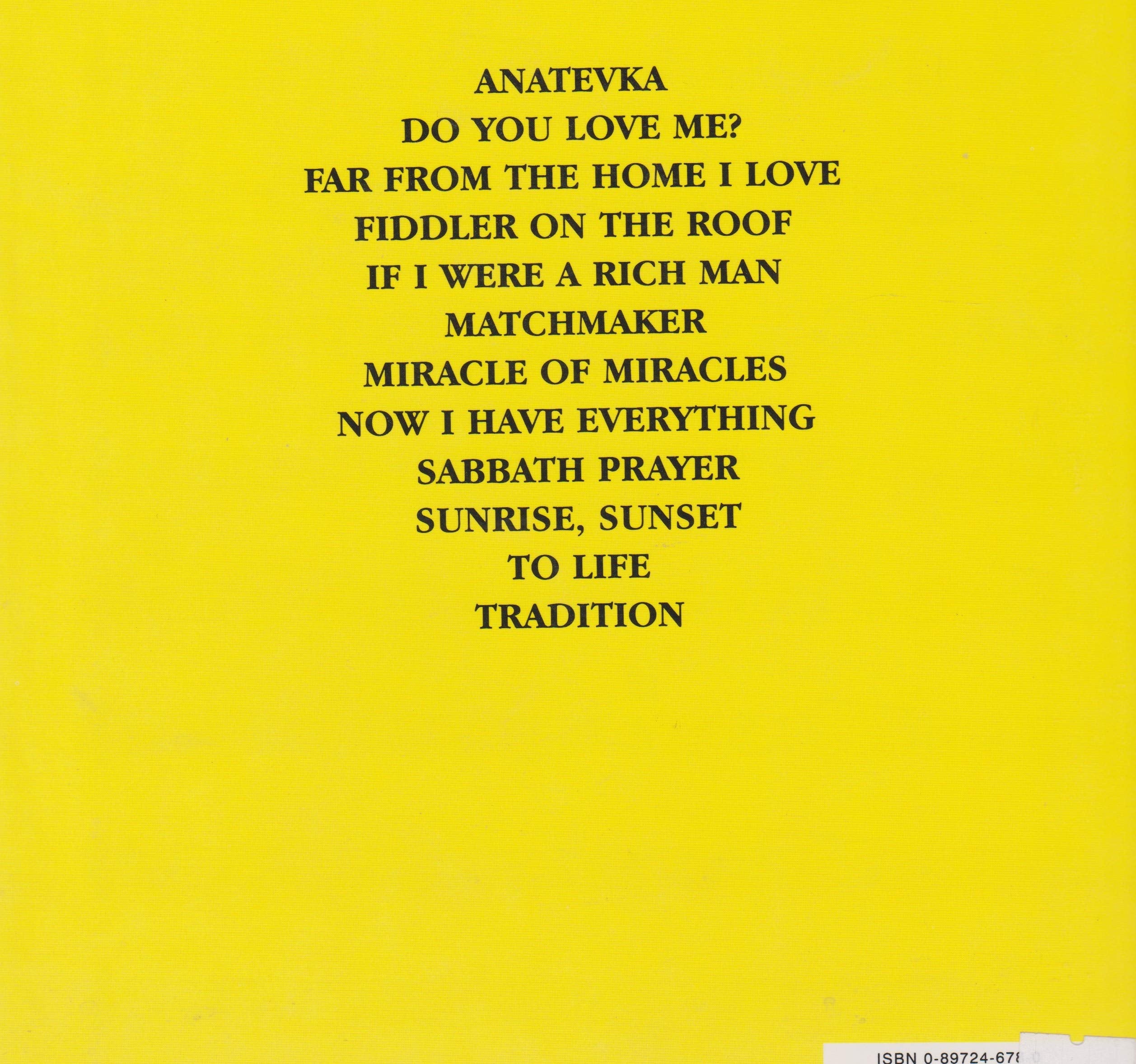 Selections From Fiddler on the Roof: Tenor Sax (Classic Broadway Shows),Used - Image 2