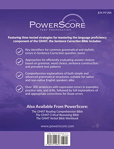 The PowerScore GMAT Sentence Correction Bible,New - Image 2