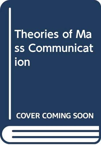 Theories Of Mass Communication-used